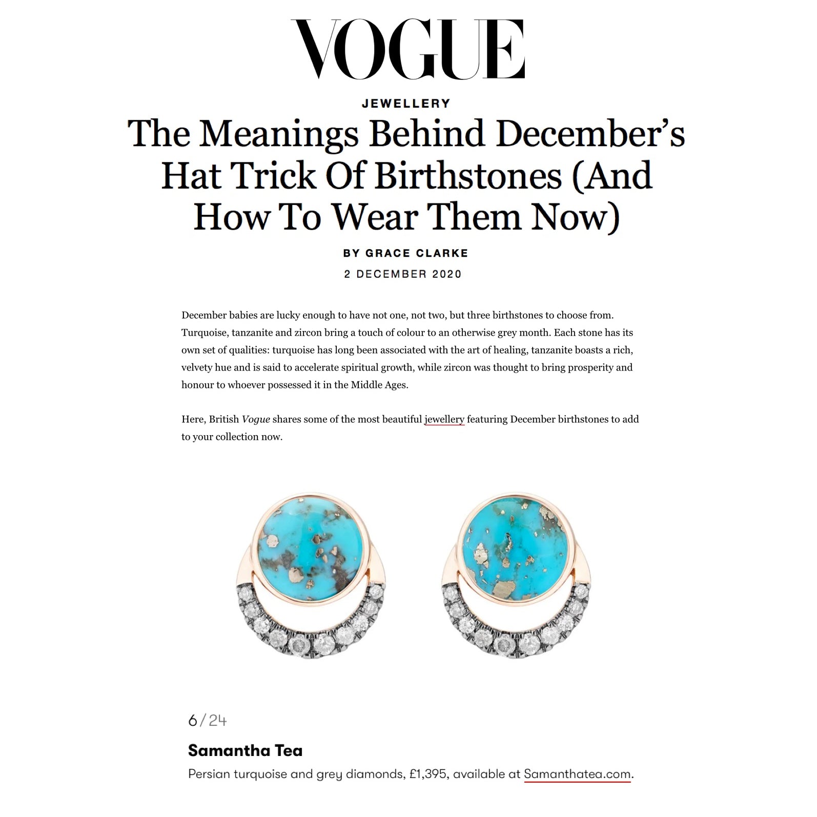 FEATURED IN BRITISH VOGUE