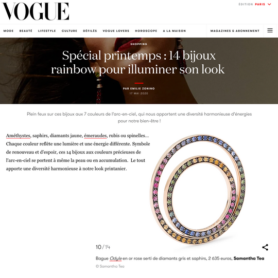 FEATURED IN VOGUE PARIS