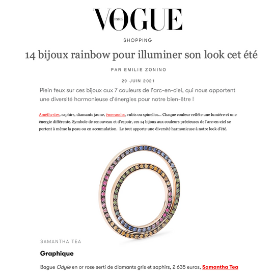 FEATURED IN VOGUE PARIS