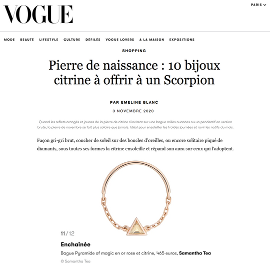 FEATURED IN VOGUE PARIS