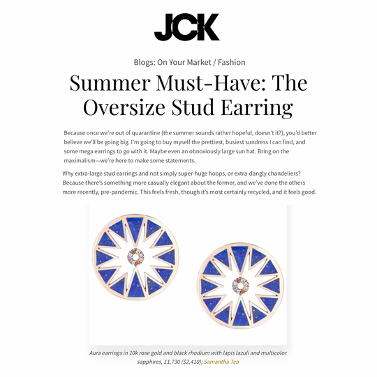 FEATURED IN JCK MAGAZINE