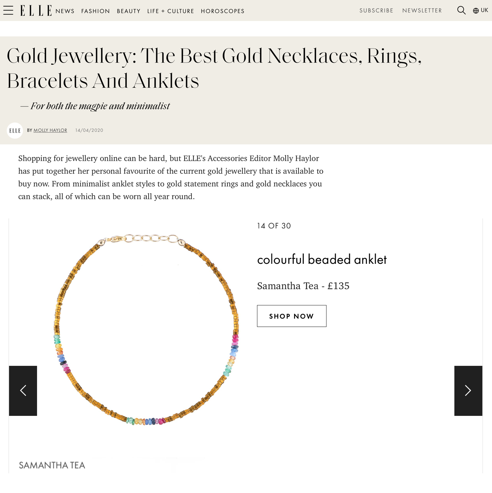FEATURED IN ELLE UK