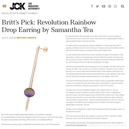 FEATURED IN JCK MAGAZINE
