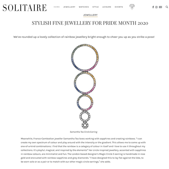 FEATURED IN SOLITAIRE MAGAZINE