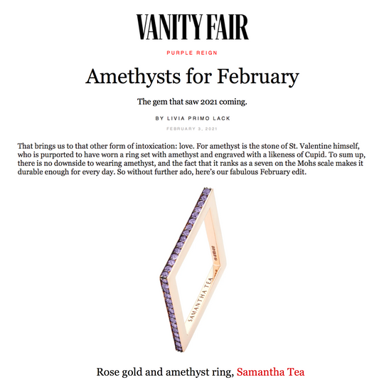 FEATURED IN VANITY FAIR