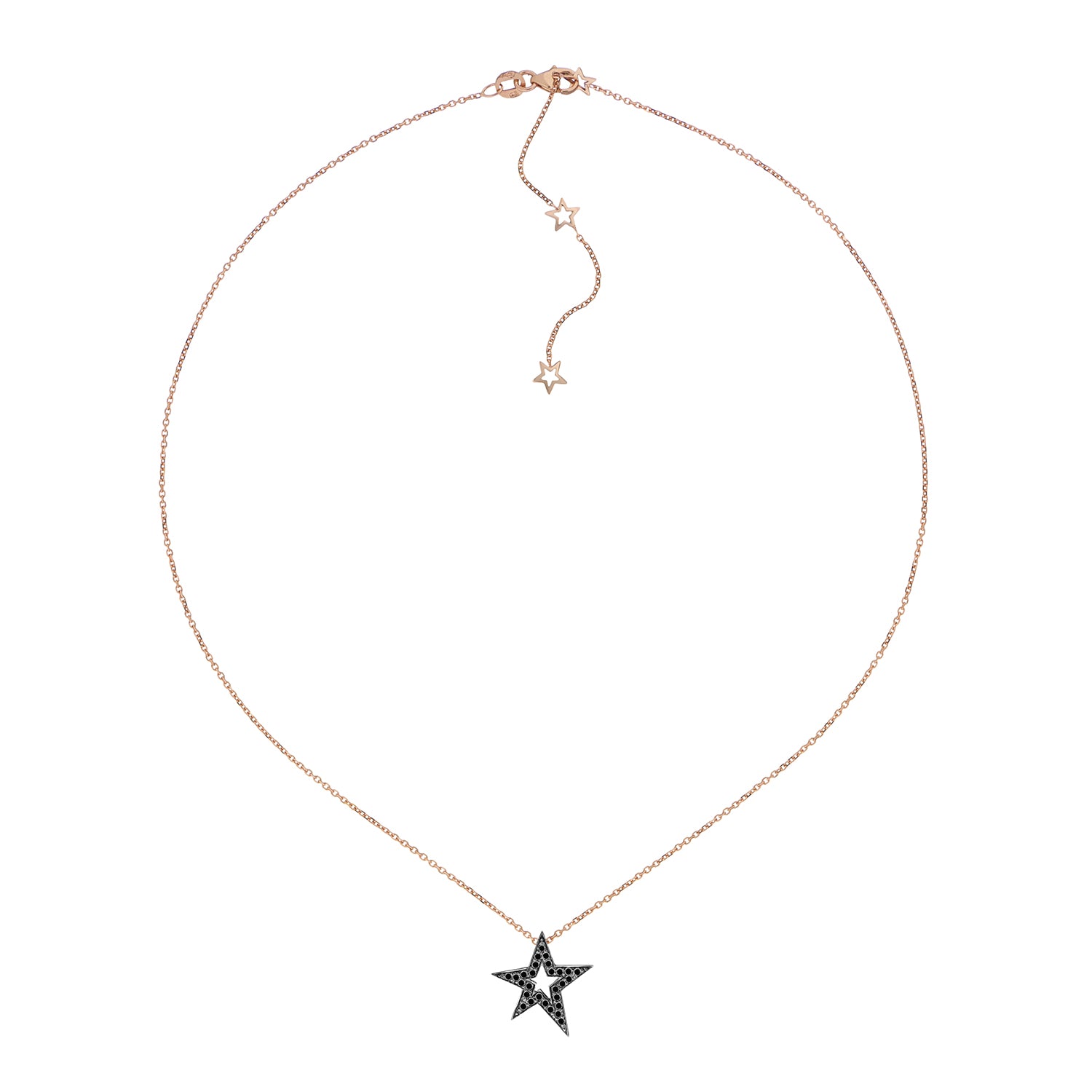 AMEERA NECKLACE BLACK DIAMONDS