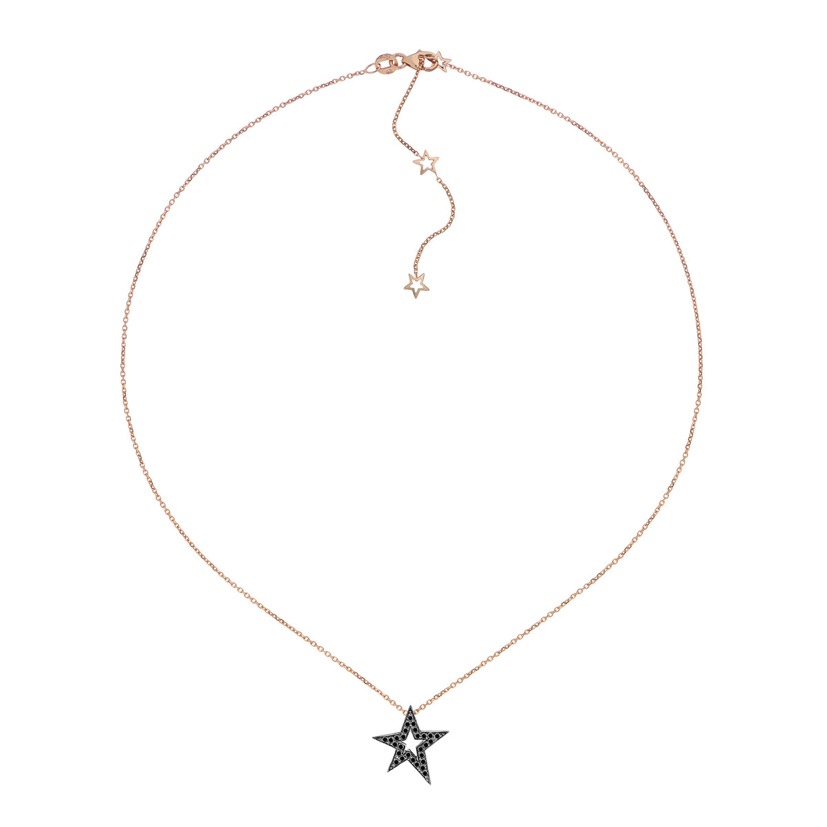 AMEERA NECKLACE BLACK DIAMONDS