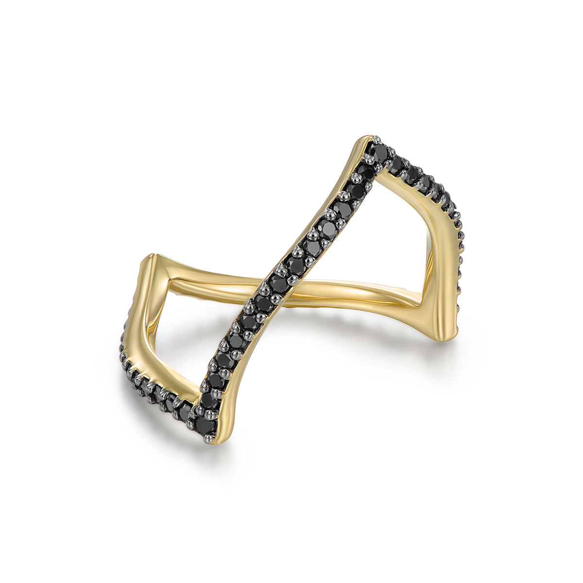 ALIKA RING BLACK DIAMONDS