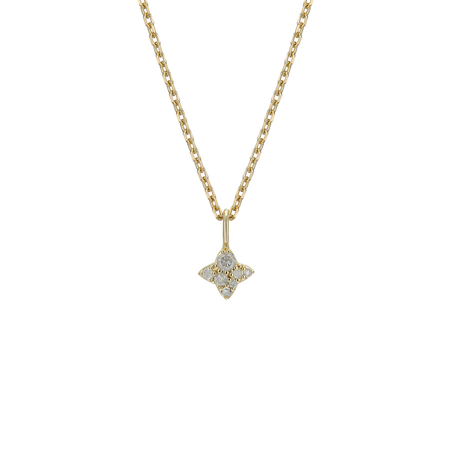 LEELOO STAR NECKLACE GREY DIAMONDS