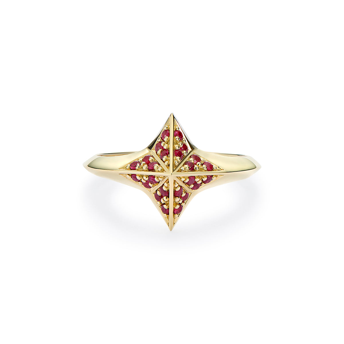NIMA STAR RING RUBY