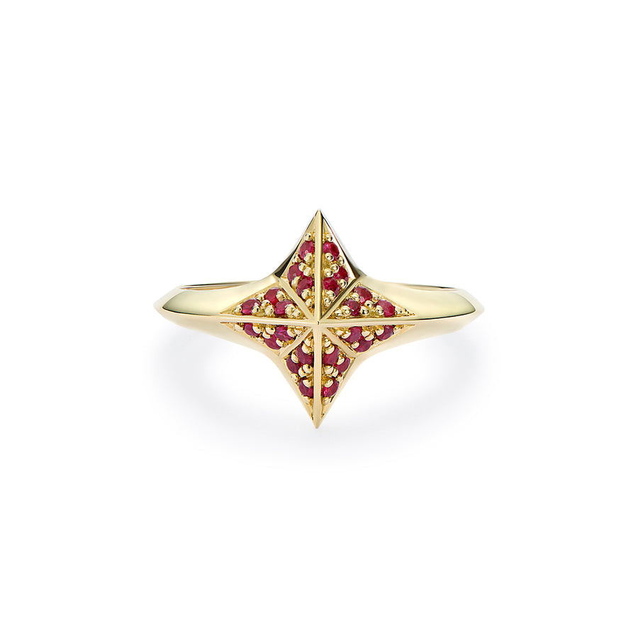NIMA STAR RING RUBIS