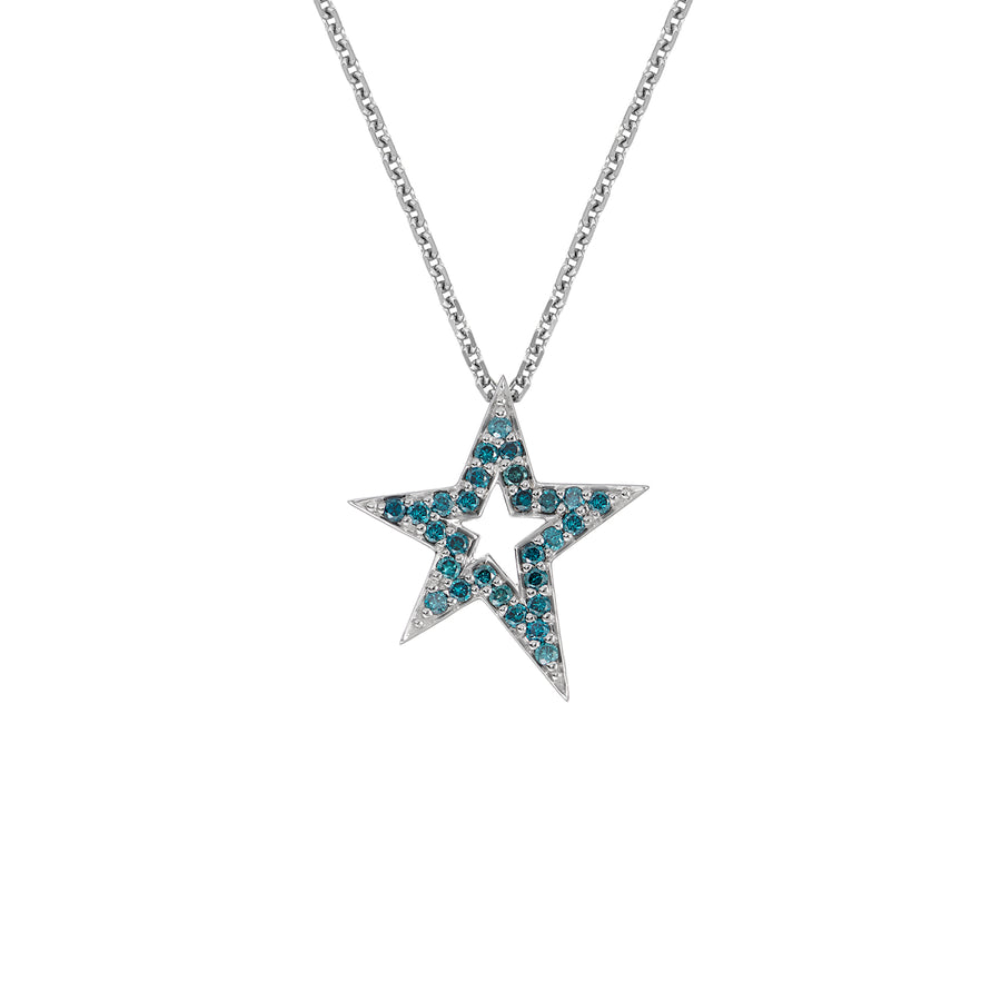 AMEERA NECKLACE BLUE DIAMONDS