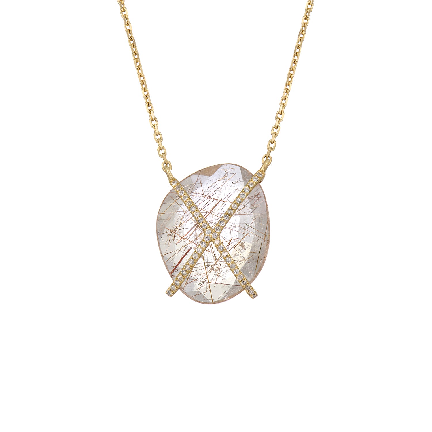 RUTILATED QUARTZ ONE OF A KIND NECKLACE