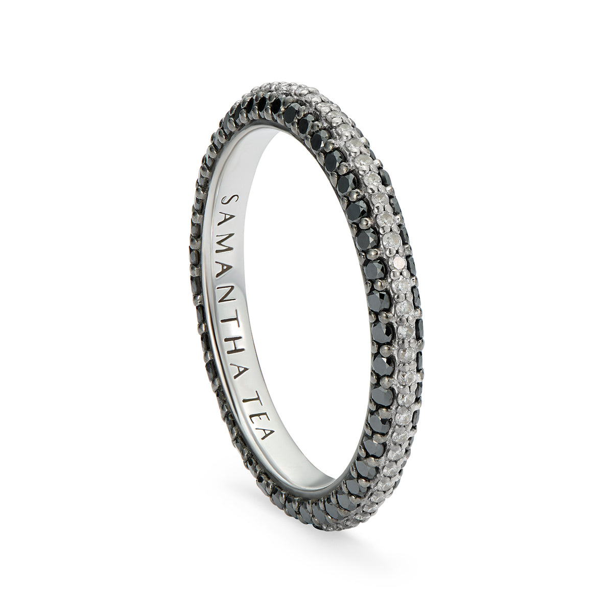 BELLATRIX RING BLACK & GREY DIAMONDS
