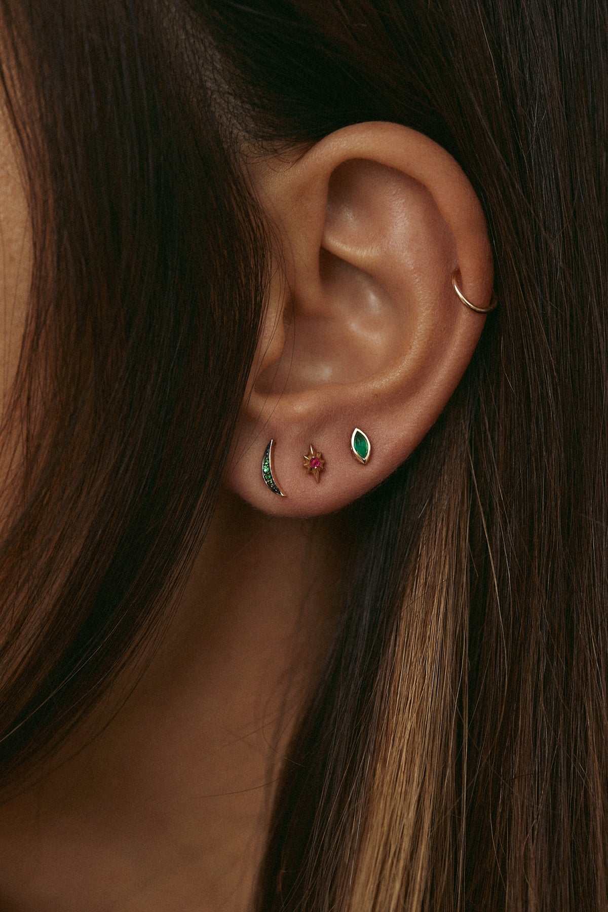 VERDANT STUD TRIO