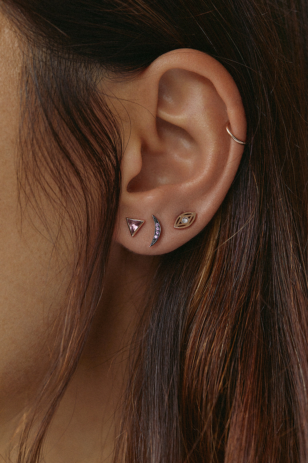 MOON DUST STUD TRIO