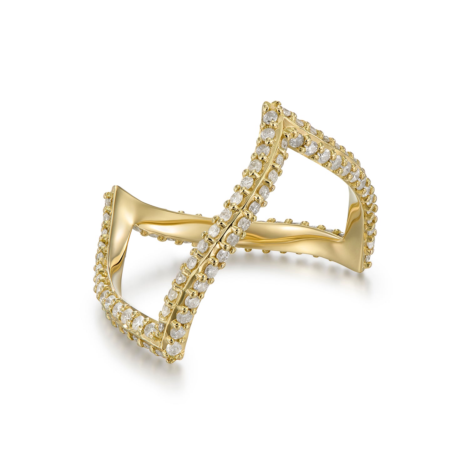 MALINKA RING GREY DIAMONDS