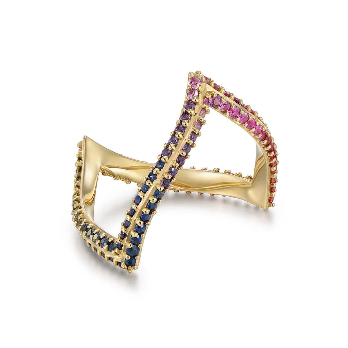 MALINKA RING RAINBOW SAPPHIRES