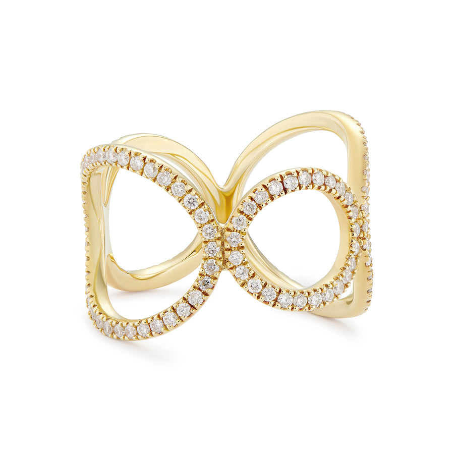 MAGIC CIRCLE RING WHITE DIAMONDS