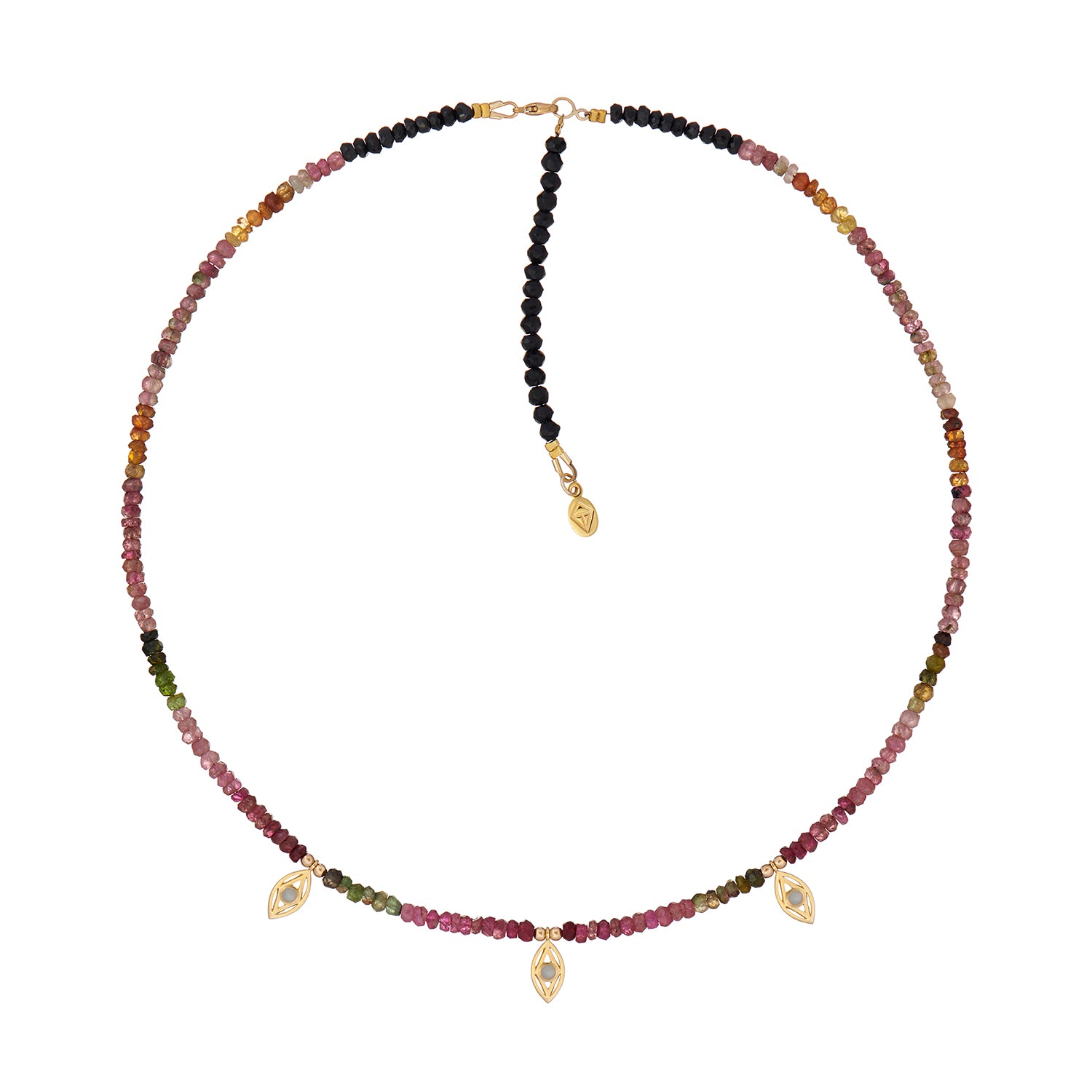 EYE OF MAGIC NECKLACE TOURMALINE BEADS