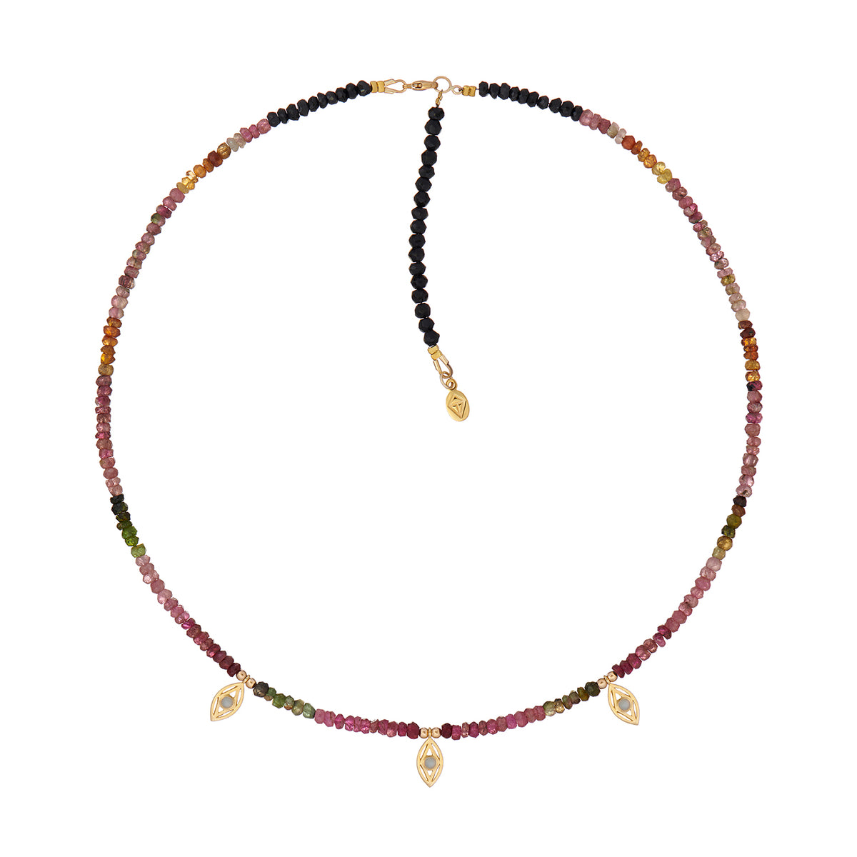 EYE OF MAGIC NECKLACE TOURMALINE BEADS