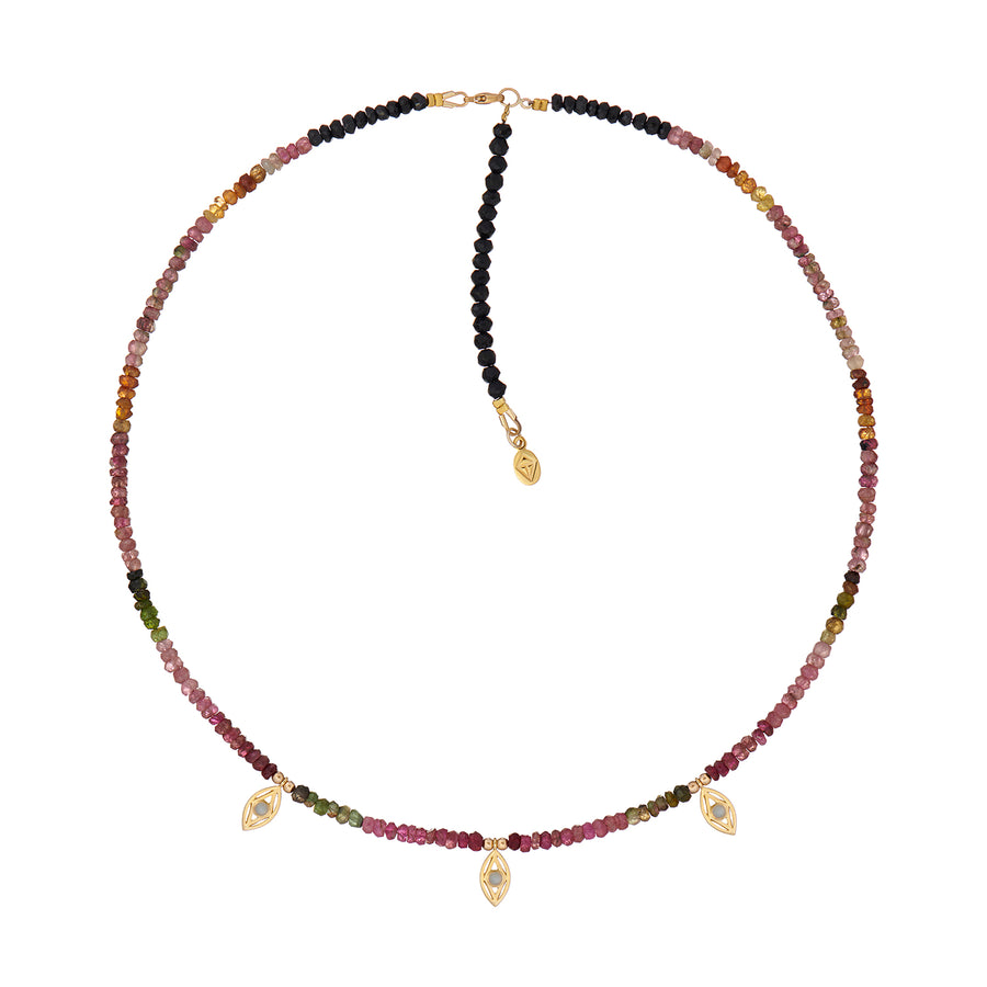 EYE OF MAGIC NECKLACE TOURMALINE BEADS