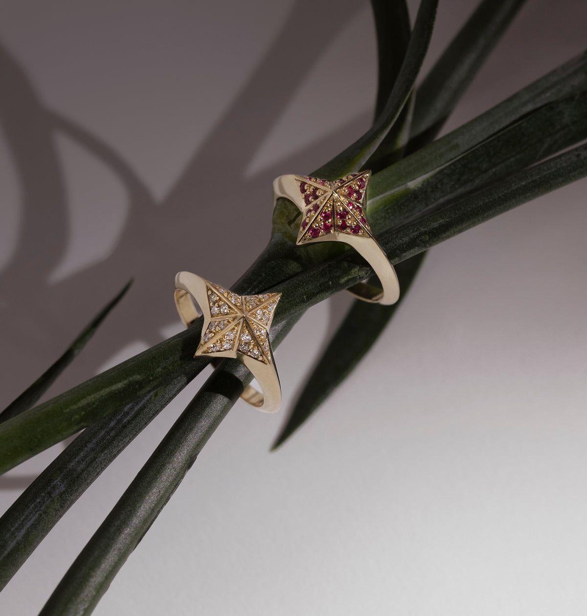 NIMA STAR RING RUBY