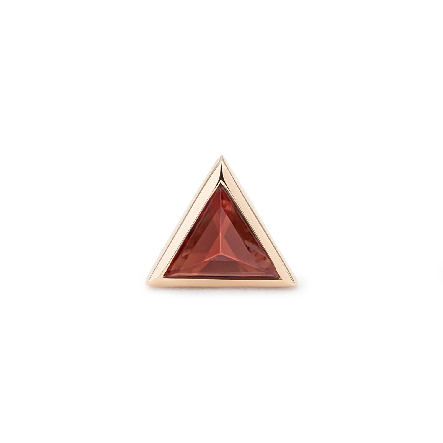 PYRAMIDE STUD RED GARNET