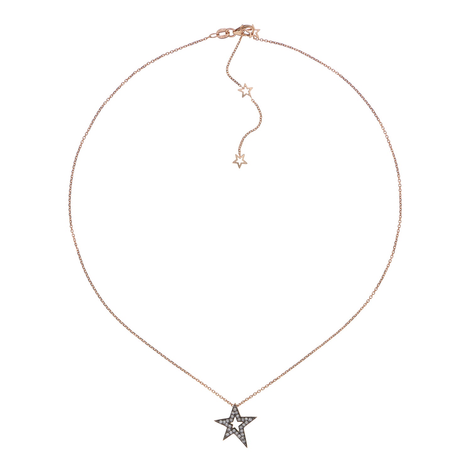 AMEERA NECKLACE GREY DIAMONDS