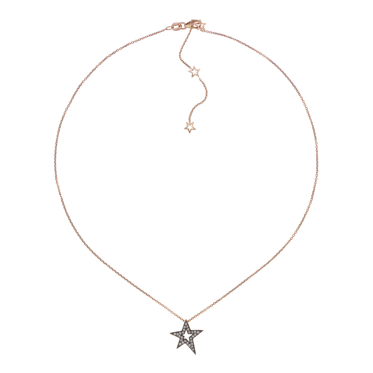 AMEERA NECKLACE GREY DIAMONDS