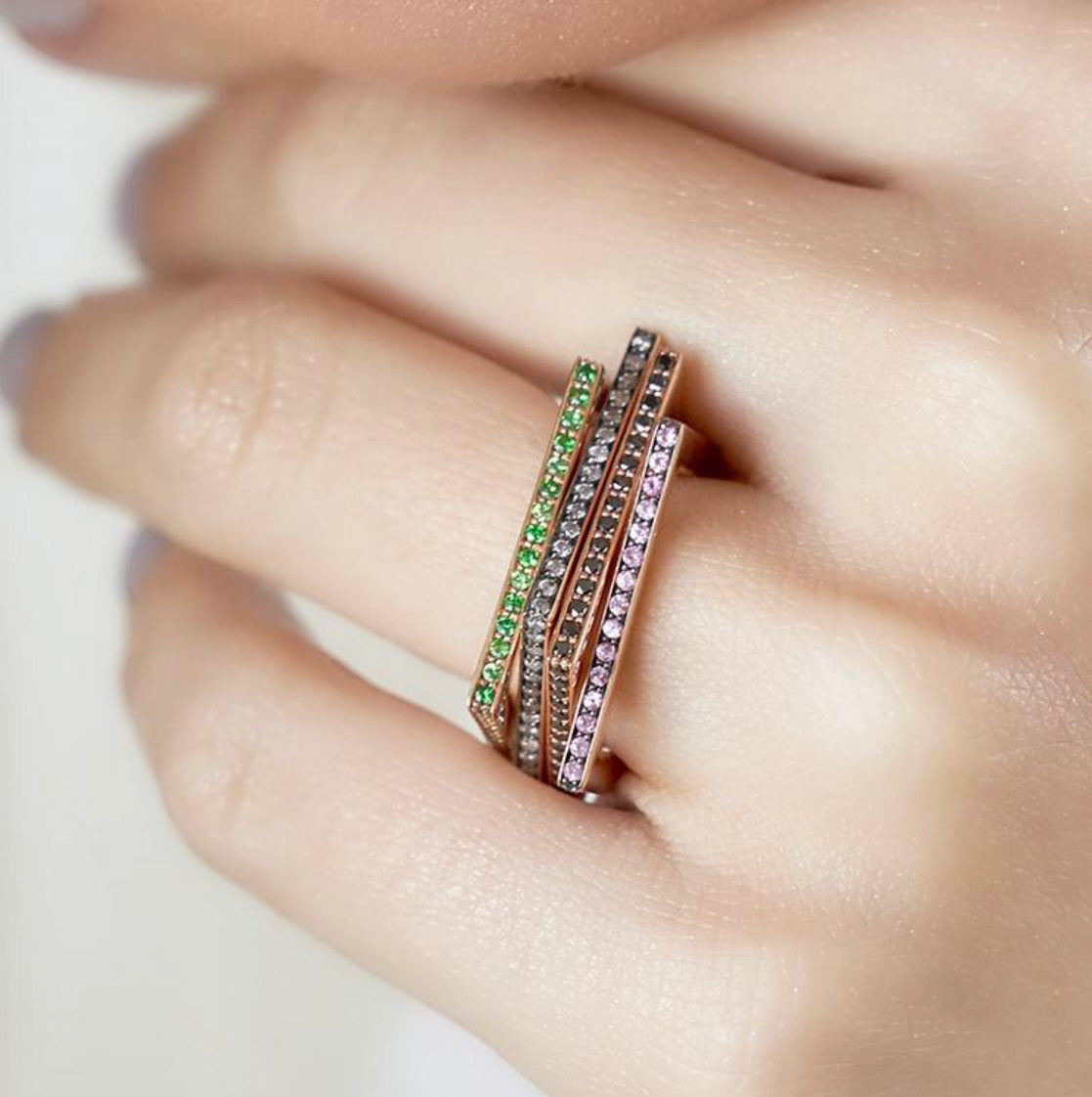 EVE RING TSAVORITES