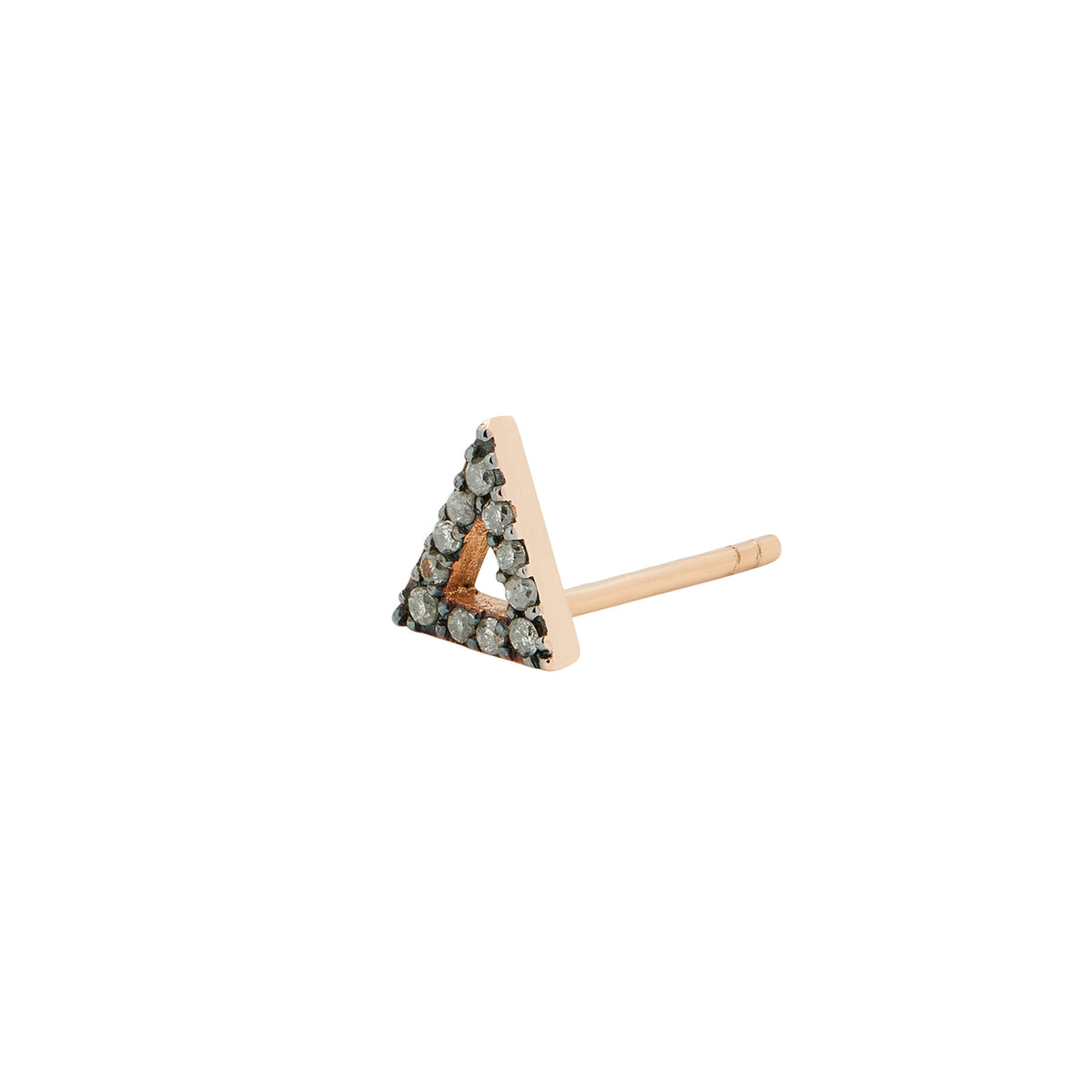 TRIANGLE STUD GREY DIAMONDS