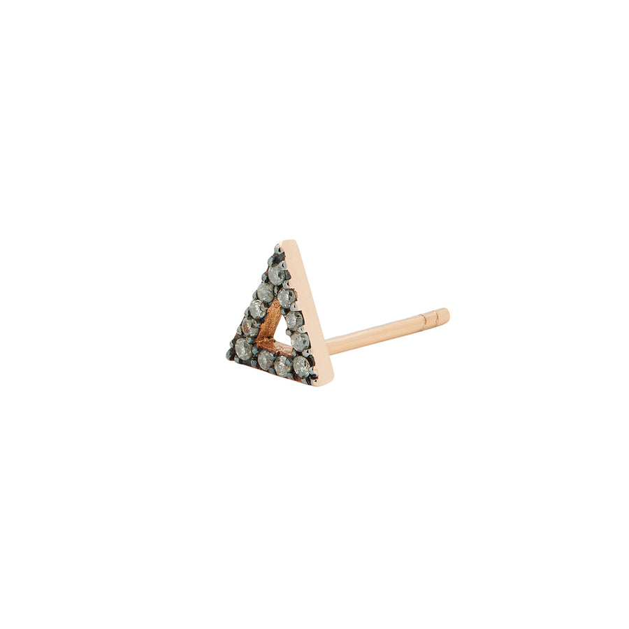 LOVE TRIANGLE STUD GREY DIAMONDS