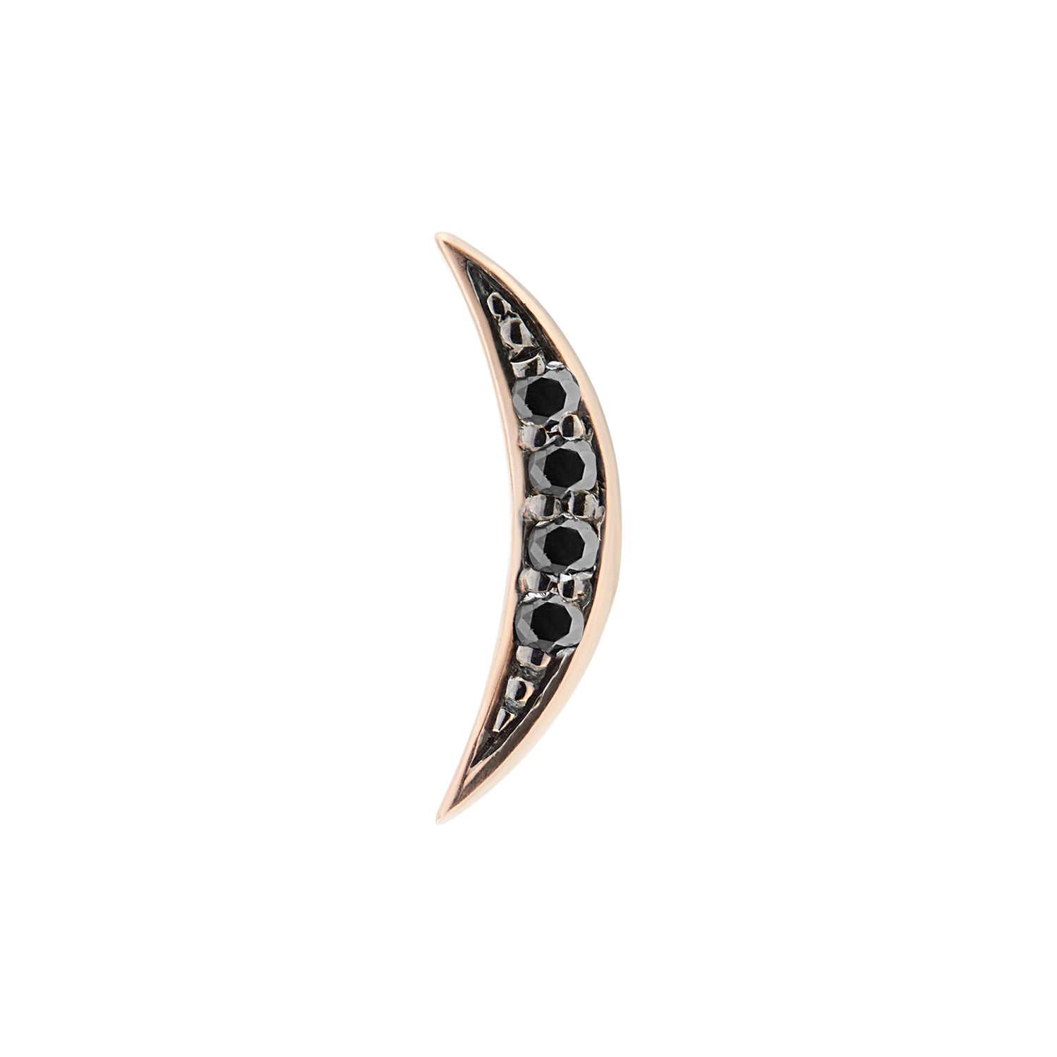 LUNES STUD BLACK DIAMONDS