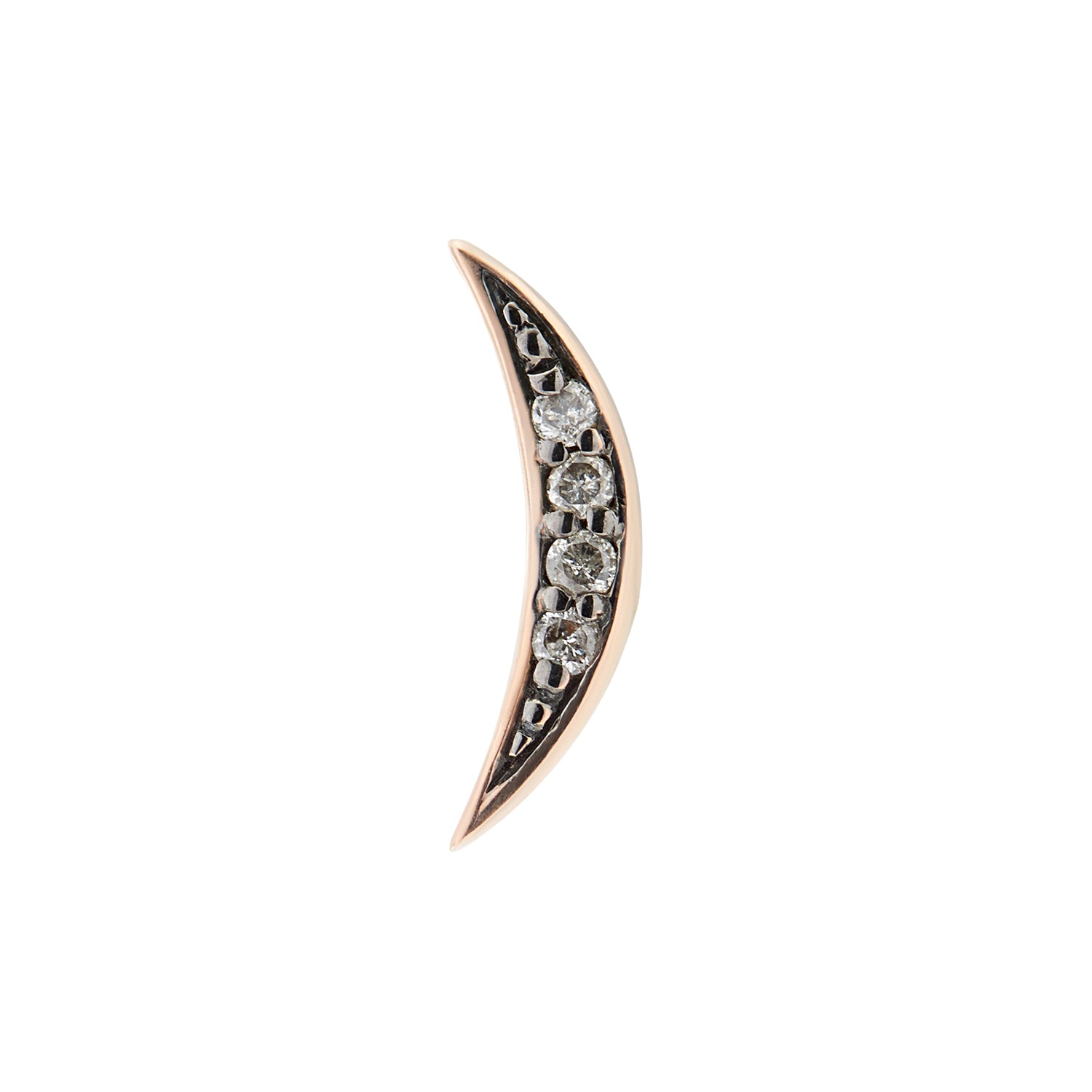 LUNES STUD GREY DIAMONDS