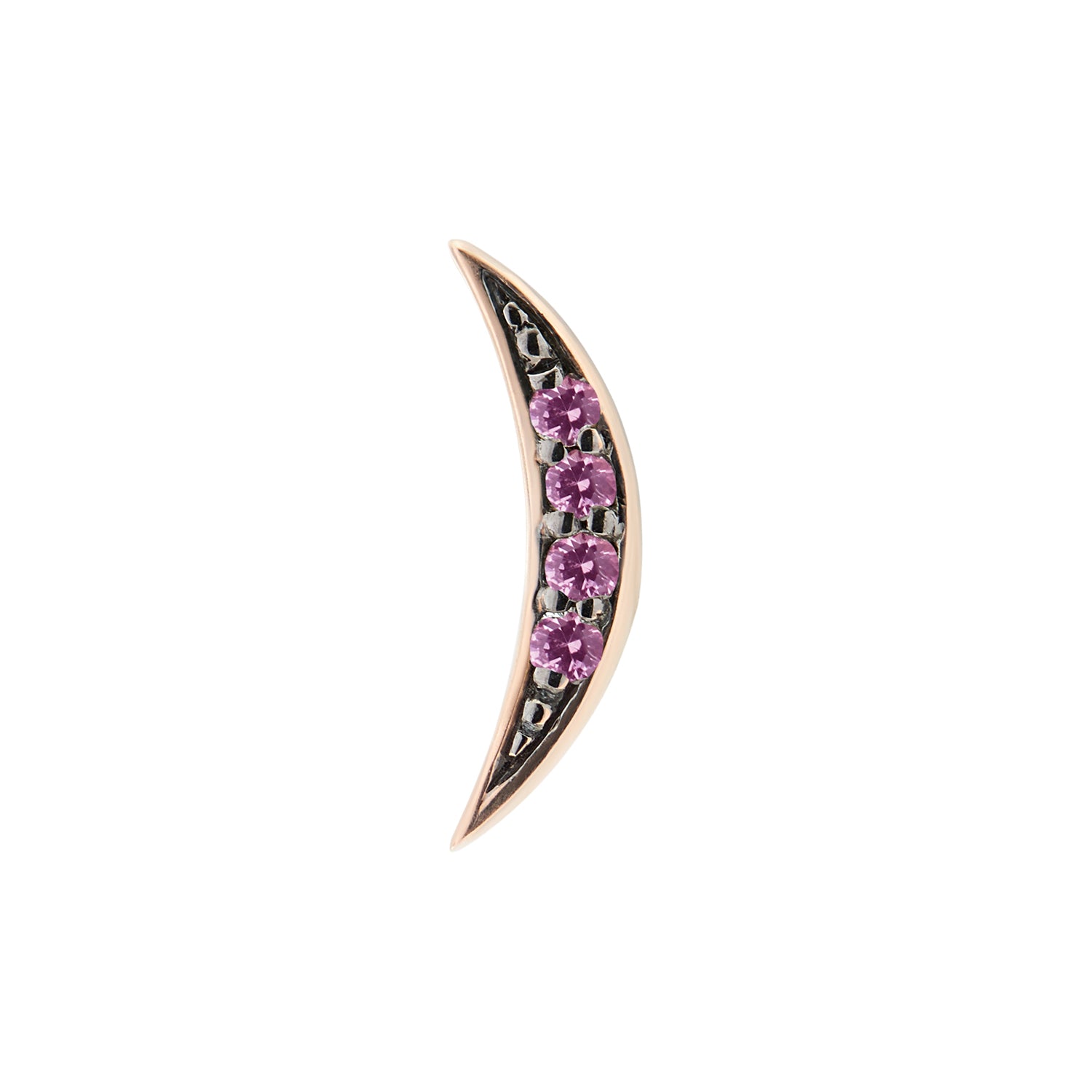 LUNES STUD PINK SAPPHIRES