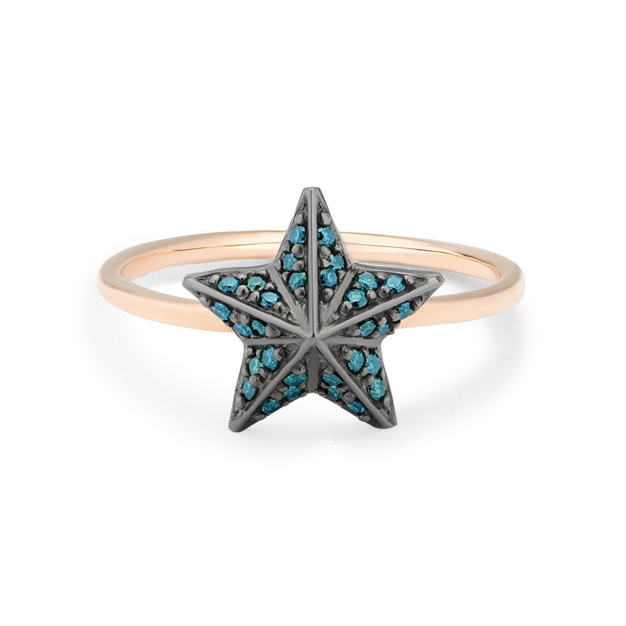 NIMA STAR RING BLUE DIAMONDS
