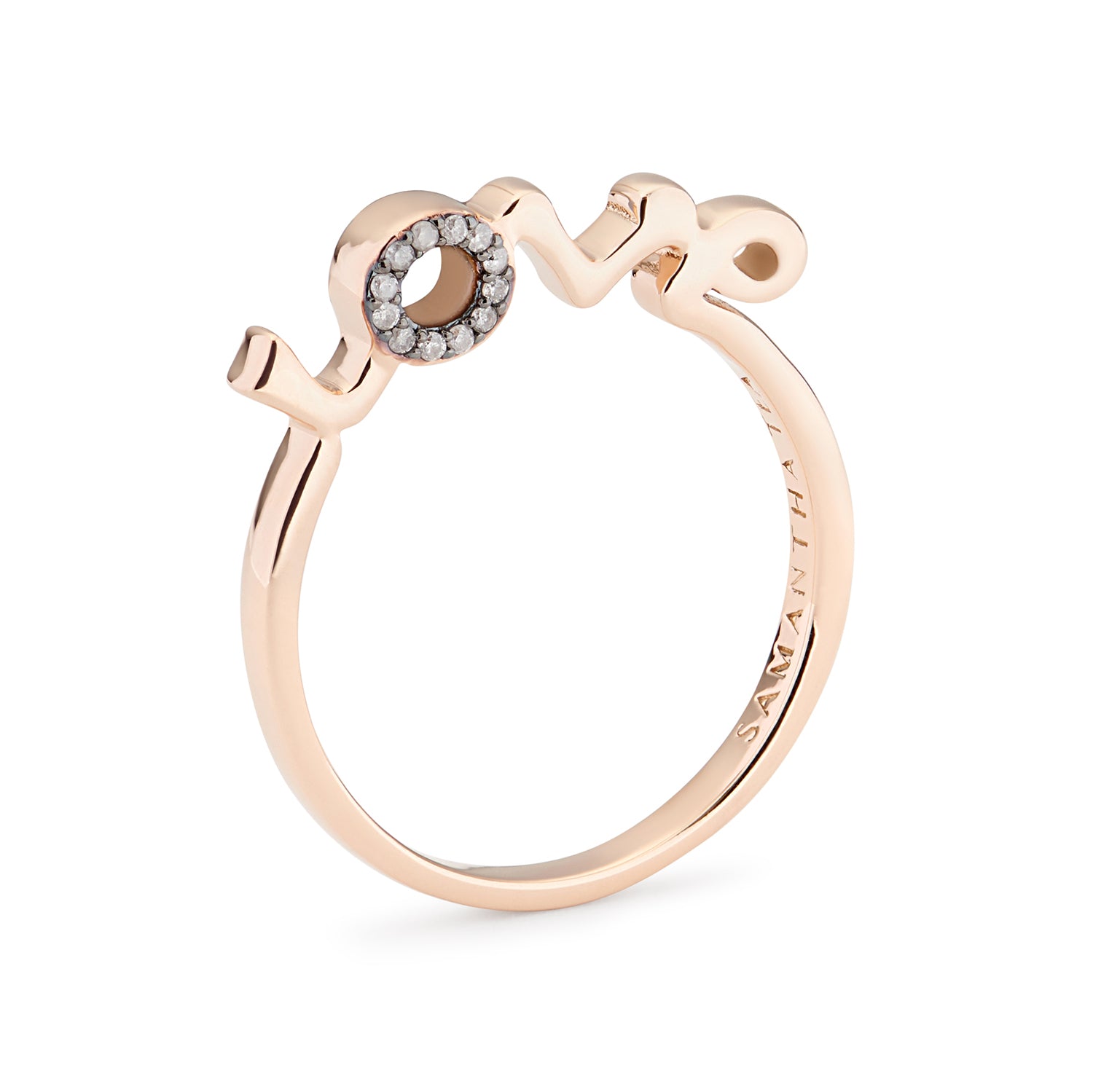 O MY LOVE! RING GREY DIAMONDS