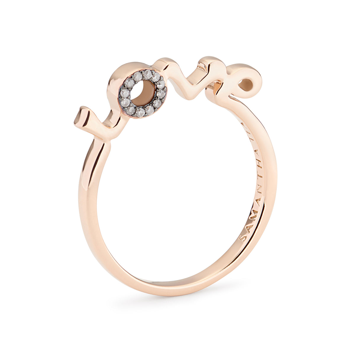 O MY LOVE! RING GREY DIAMONDS