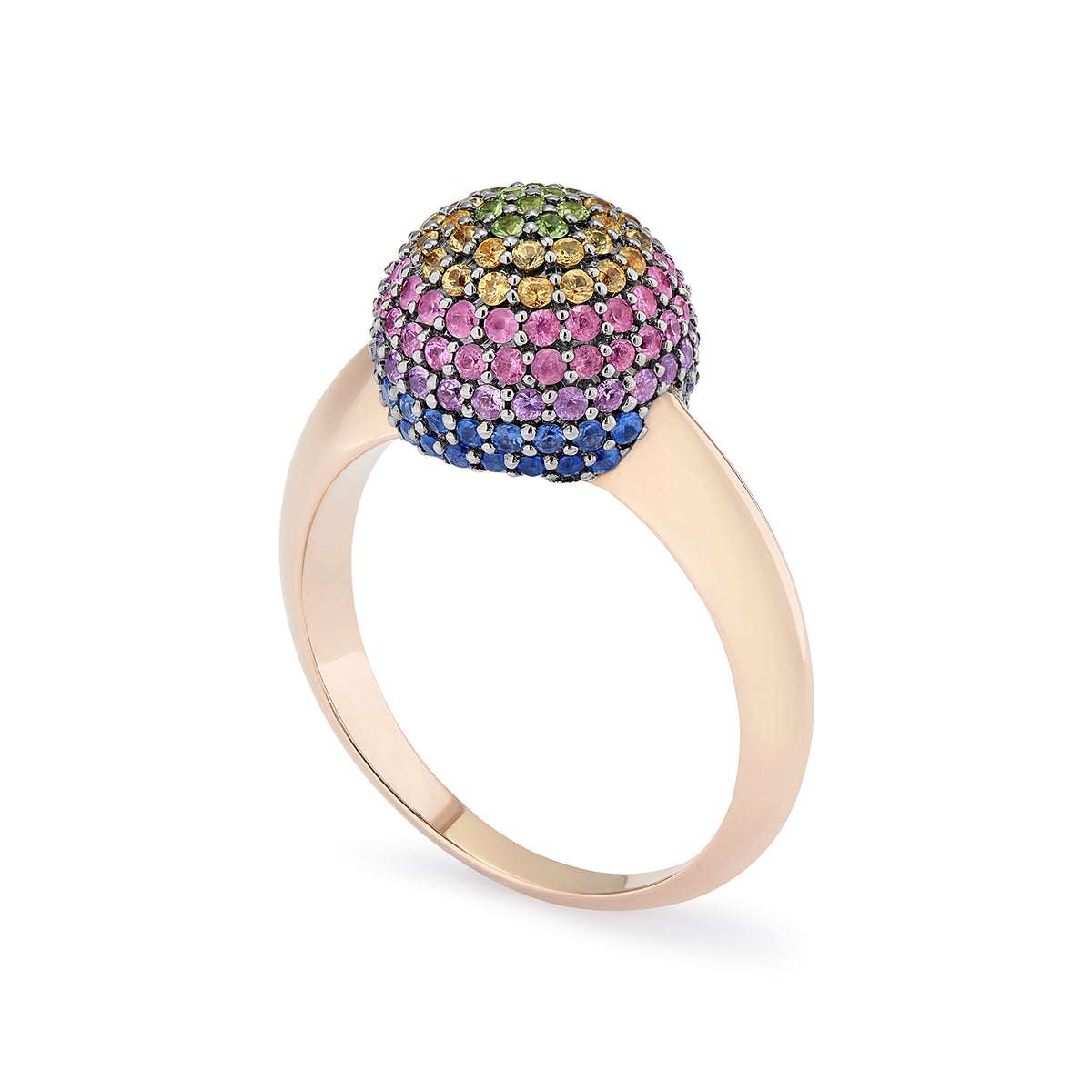 REVOLUTION RING RAINBOW SAPPHIRES