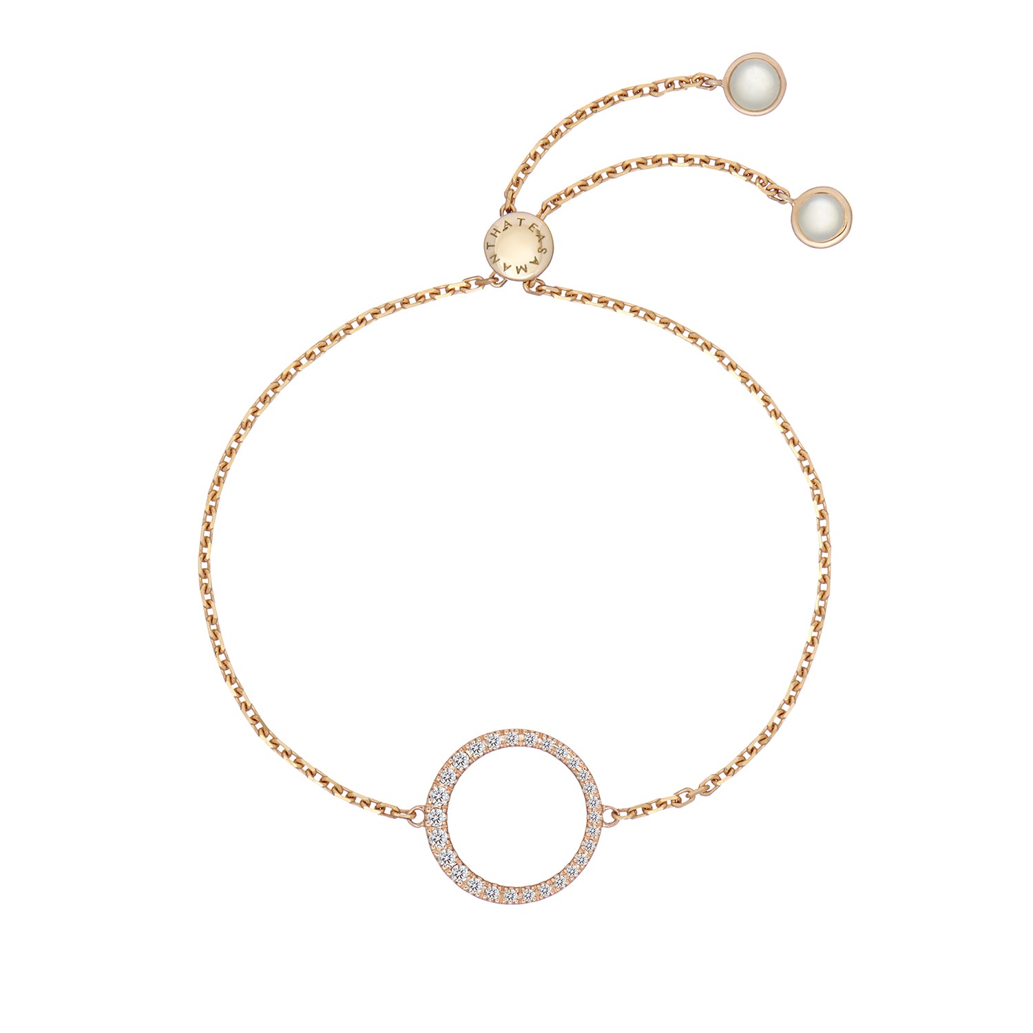 MAGIC CIRCLE O BRACELET WHITE DIAMONDS