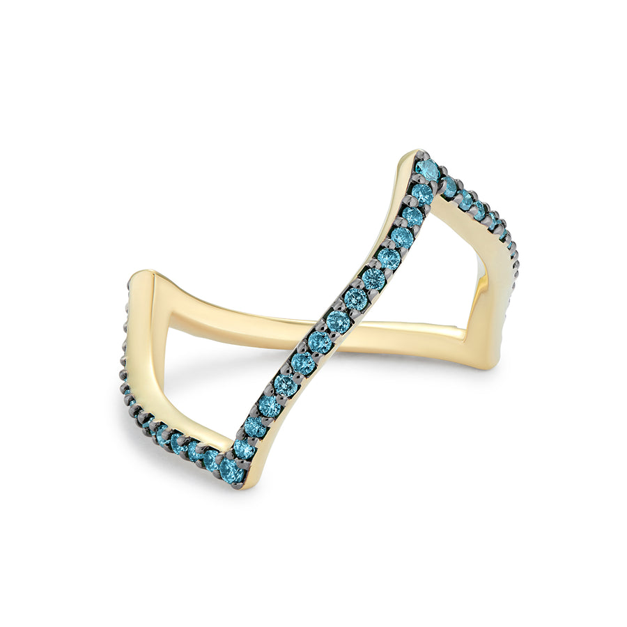 ALIKA RING BLUE DIAMONDS