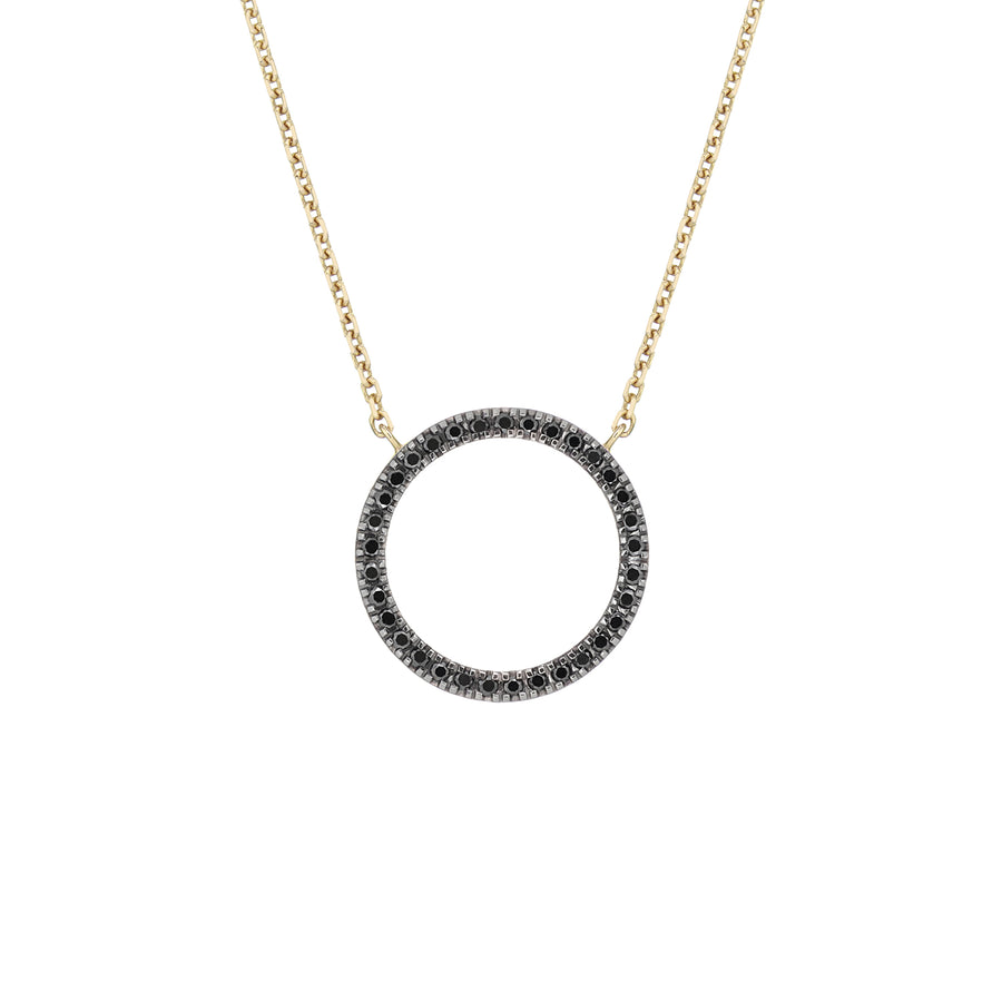 MAGIC CIRCLE 15 NECKLACE BLACK DIAMONDS
