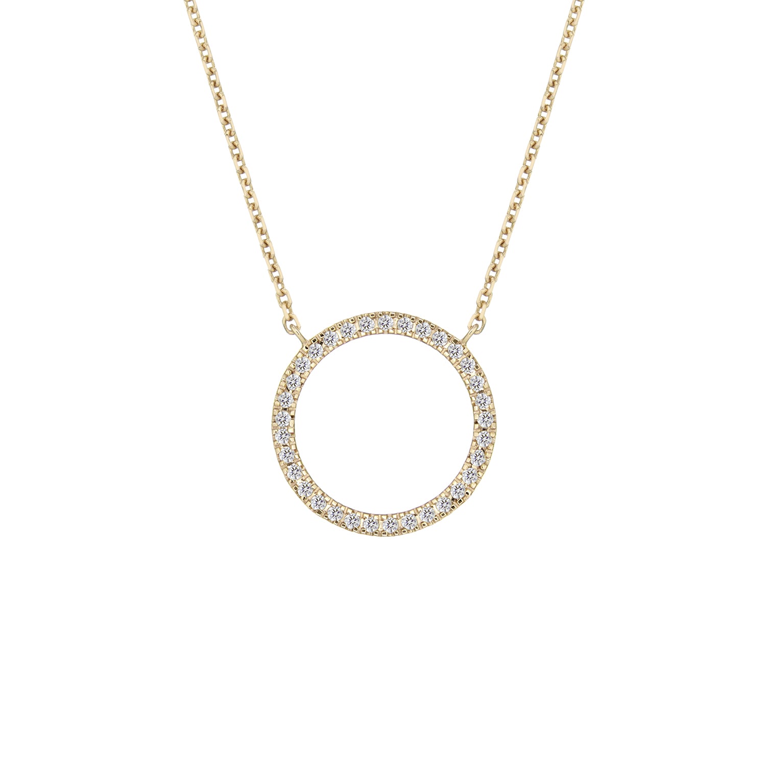 MAGIC CIRCLE 15 NECKLACE WHITE DIAMONDS