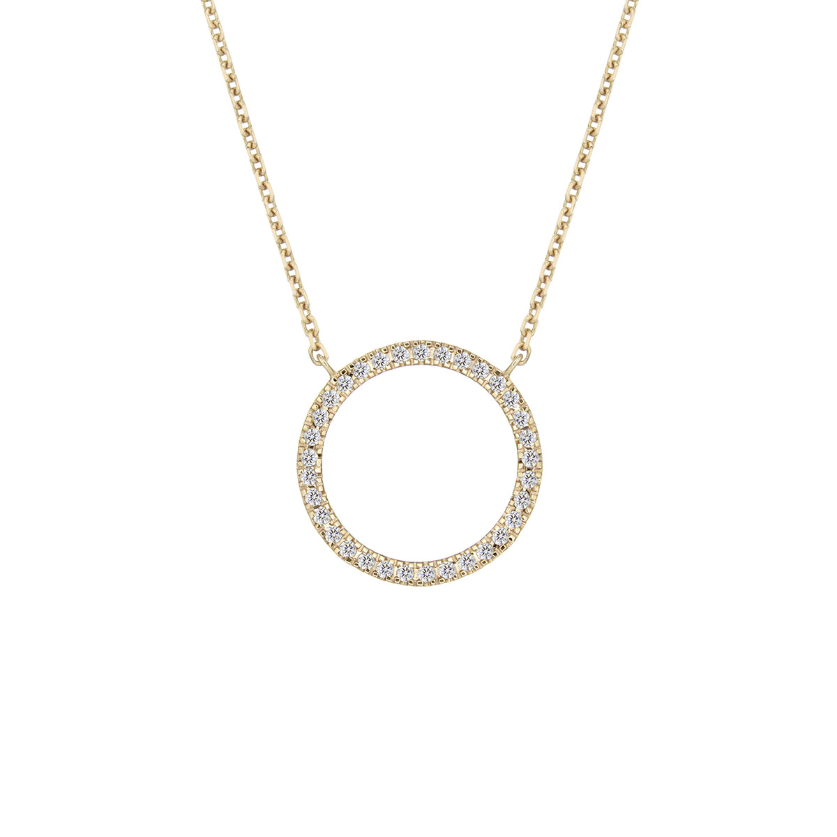 MAGIC CIRCLE 15 NECKLACE WHITE DIAMONDS
