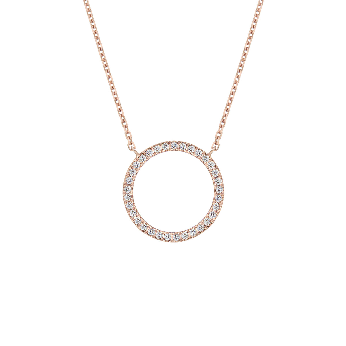 MAGIC CIRCLE 15 NECKLACE WHITE DIAMONDS