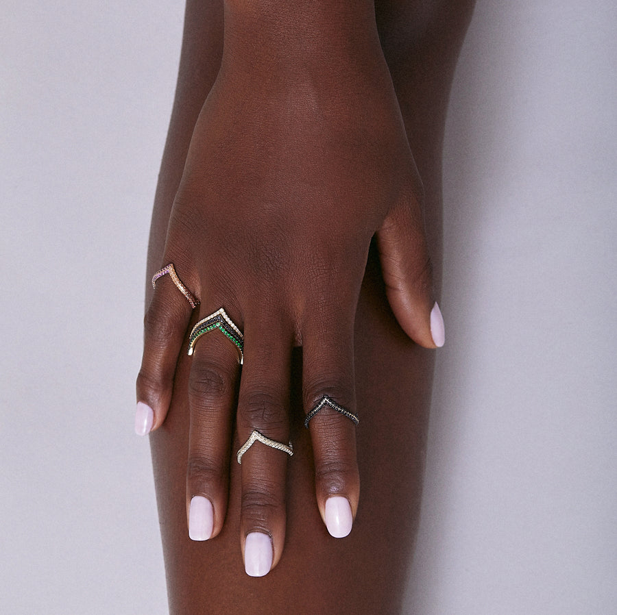 MALINKA RING BLACK DIAMONDS
