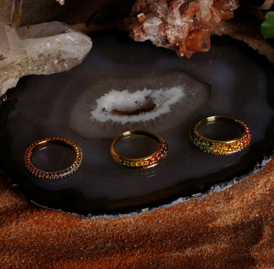 SUPERNOVA RING RAINBOW SAPPHIRES
