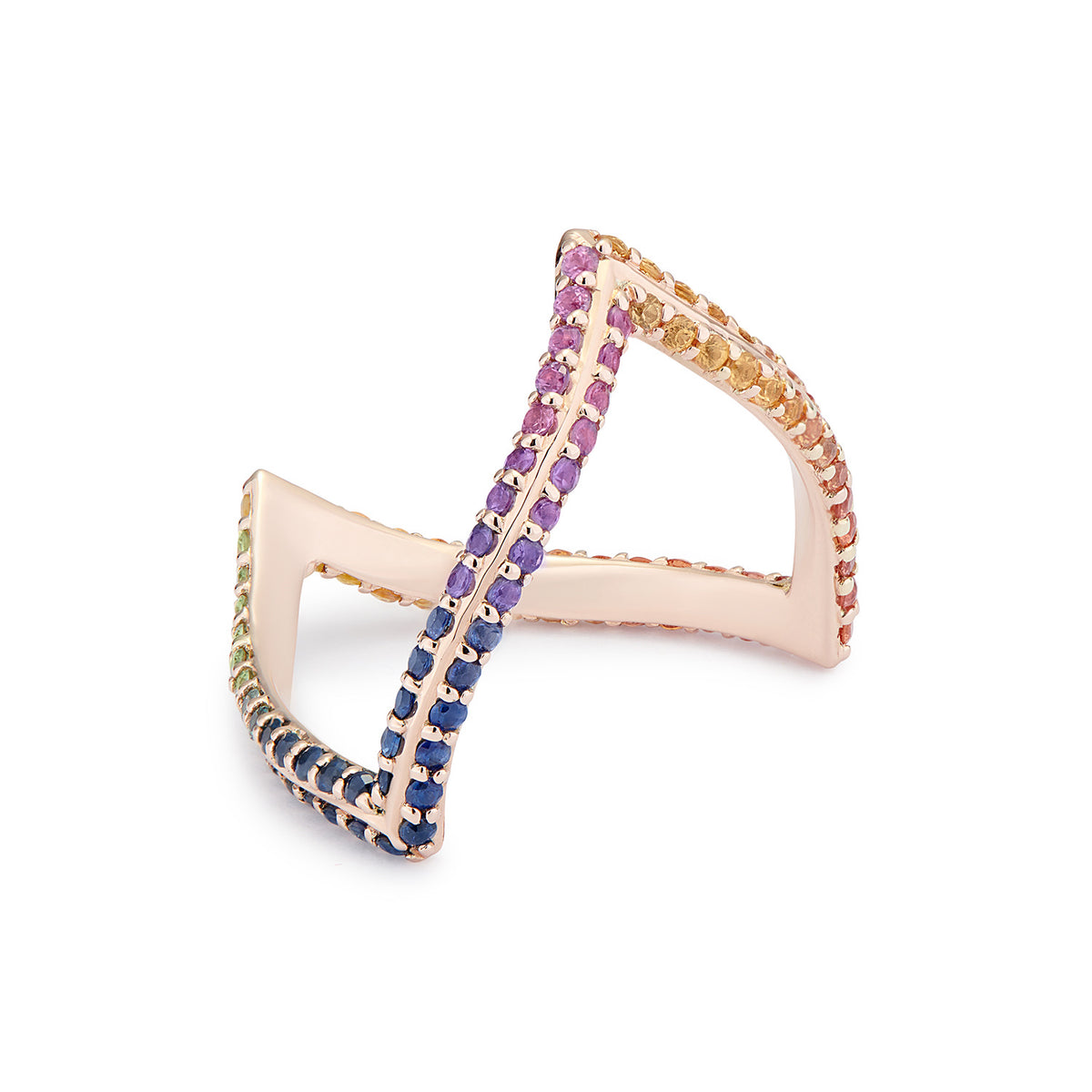 MALINKA RING RAINBOW SAPPHIRES