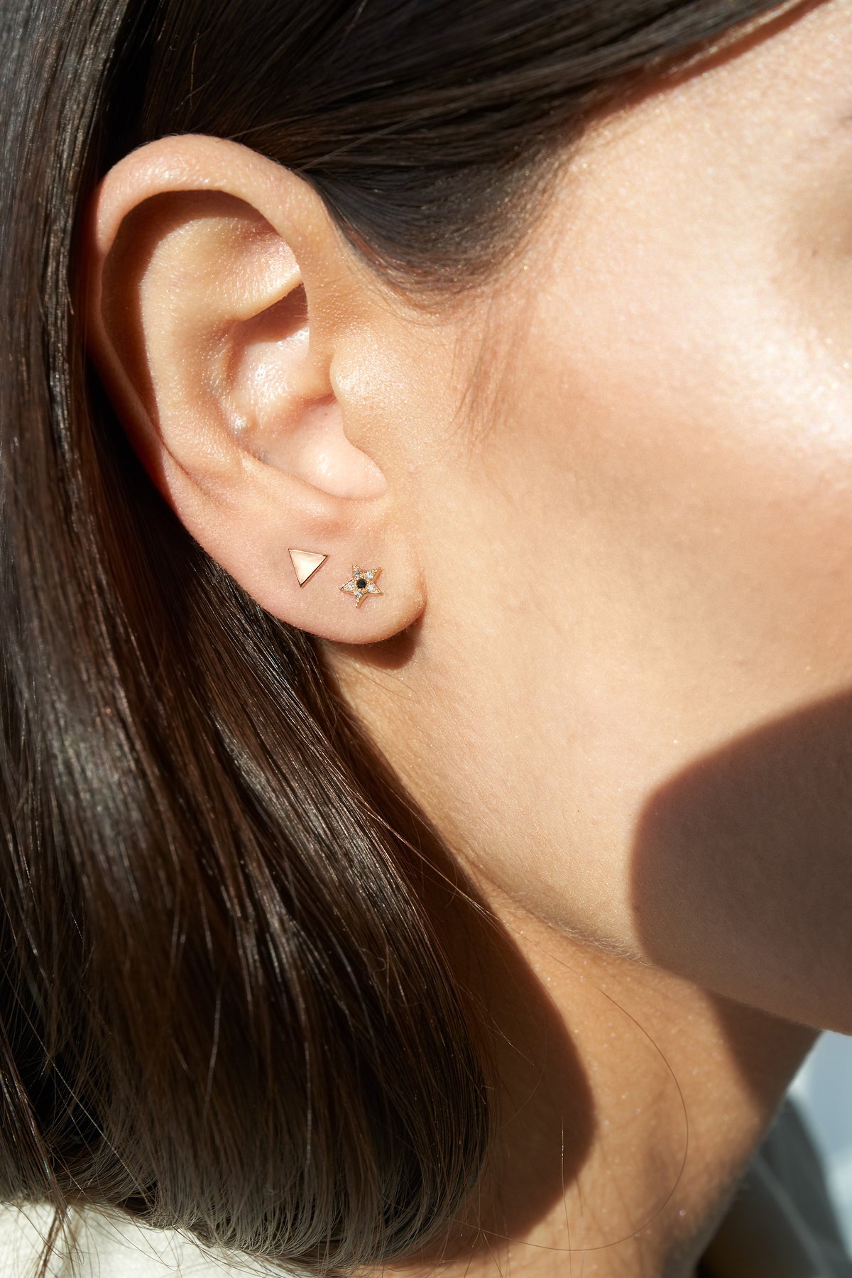 LONE STAR STUD BLACK & GREY DIAMONDS
